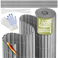 Kesser Balkonverkleidung 160 x 500 cm grau PVC