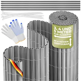 Kesser Balkonverkleidung 160 x 500 cm grau PVC