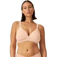 NATURANA Naturana® BH Damen ohne Bügel [Cup A-D] I 100% Gepolsterte Träger I BH ohne Bügel mit nahtlosen Cups I Damen BH mit Unterbrustband 100 Light Beige C