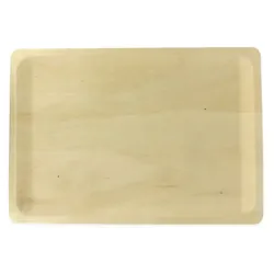 MONOUSO - Teller aus holz 40x28x2cm (25 Stück)