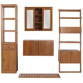 Mendler Teak-Badezimmer-Set HWC-M86 5-tlg. Braun