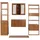 Mendler Teak-Badezimmer-Set HWC-M86 5-tlg. Braun