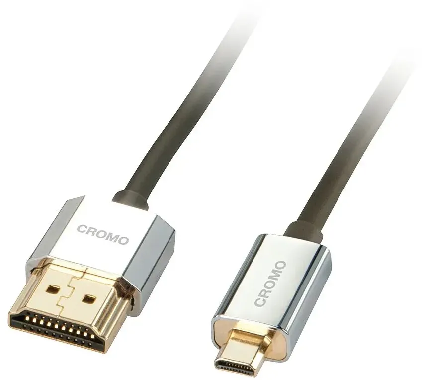 Lindy 41681 HDMI-Kabel 1 m HDMI Typ A (Standard) HDMI Typ D (Mikrofon) Schwarz