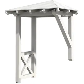 SKANHOLZ Vordach Wesel 3 188 x 126 cm weiß