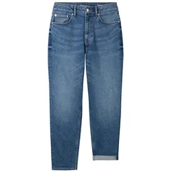 TOM TAILOR DENIM Damen Mom Fit Jeans, blau, Uni, Gr. 28