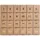 Rico Design Adventskalender zum befüllen, Kraft-gold, 36,5 x 29 x 6 cm FSC MIX