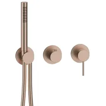 Herzbach MODUL7 Hebelmischer-Fertigset 70.702002.1.39, 2/3 Verbraucher Copper Steel