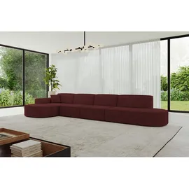 altdecor Ecksofa, Ottomane Links MARI-L3 - 413x171x79 cm bordeaux