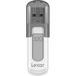 Lexar JumpDrive V100 (32 GB, USB A, USB 3.0), USB Stick, Grau
