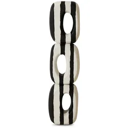 HKliving - Monochrome Art Skulptur, schwarz / weiß