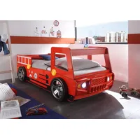 Bett Kinderbett Jugendbett Auto Kinder Jugend Autobett "Spark I" Rot