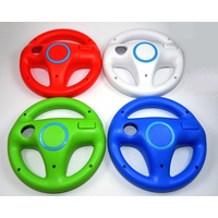 4x Nintendo Wii Lenkrad Blau, Rot, Grün Weiß,Mario Kart Controller Zubehör Wheel