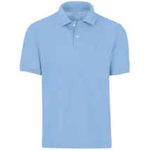 TRIGEMA Poloshirt "TRIGEMA Poloshirt DELUXE Piqué", Mädchen, Gr. 116, blau (horizont), Piqué, 100% Baumwolle, Basic, lang, ohne Ausschnitt, Shirts