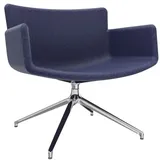 FM Helmets fm Sessel LODUS dunkelblau chrom Stoff, 1 St.