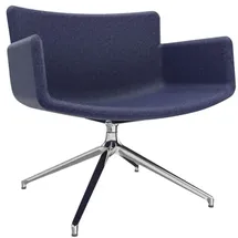 FM Helmets fm Sessel LODUS dunkelblau chrom Stoff, 1 St.