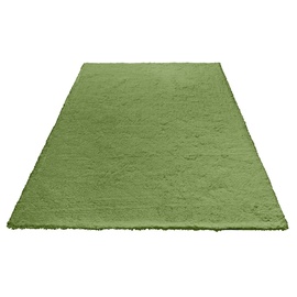 my home Hochflor-Teppich »Microfaser Teppich Magong, besonders weich, sehr feiner Flor«, rechteckig, 16972440-7 grün 25 mm