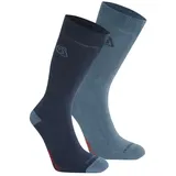 Craghoppers Nosilife Twin Pack Socken Blau 36-38