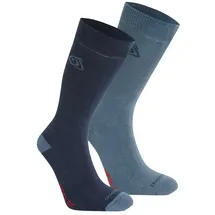 Craghoppers Nosilife Twin Pack Socken Blau 36-38