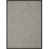 DEKOWE Teppich DEKOWE "Naturino Color", grau (anthrazit), B:80cm H:7mm L:150cm, Kunstfaser, Teppiche, Teppich, Flachgewebe, Sisal-Optik, mit Bordüre, In- und Outdoor geeignet