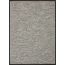 DEKOWE Teppich DEKOWE "Naturino Color", grau (anthrazit), B:80cm H:7mm L:150cm, Kunstfaser, Teppiche, Teppich, Flachgewebe, Sisal-Optik, mit Bordüre, In- und Outdoor geeignet
