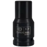 XRMXF 17mm Vielzahn Schlagschrauber-Nüsse 3/4'' 12-Kant Nüsse Kraft-Steckschlüssel-Einsatz (Länge: 80 mm)