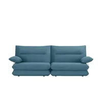 Smart 3-sitzer Sofa Ellen ¦ türkis/petrol ¦ Maße (cm): B: 244 H: 89 T: 108