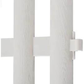 vidaXL Palisade 1000 x 32 cm 17 Stück Weiß
