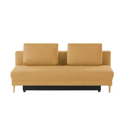 Schlafsofa mit Schlaffunktion Genua ¦ orange ¦ Maße (cm): B: 205 H: 89 T: 104