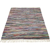 Andiamo Teppich »Multi«, rechteckig, Flachgewebe, Fleckerl, reine Baumwolle, handgewebt, mit Fransen Teppiche, 63927157-7 mehrfarbig 10 mm,