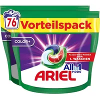 Ariel Waschmittel PODS All-In-1, 76 Waschladungen, Color Waschmittel, Universal