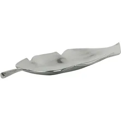 Dekoschale Blatt AMRUS Metall Silber