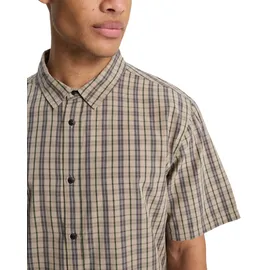 QUIKSILVER Kurzarmhemd kariert Beige XS