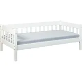 Interlink Kinderbett Sintro 90 x 200 cm Kiefer massiv weiß lackiert