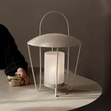 Ferm Living Laterne Abri Edelstahl Beige