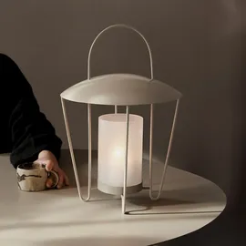 Ferm Living Laterne Abri Edelstahl Beige