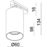 Deko-Light Deko Light Can LED-Schienenstrahler GU10 Silber