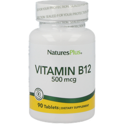 Natures Plus Vitamin B12 (Cobalamin) 500 mcg 90 Tabletten