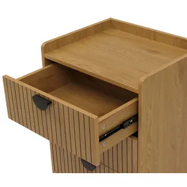 Mendler Highboard 77 x 50 x 42 cm natur / Braun