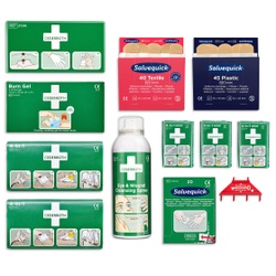 Cederroth First Aid Station Erste-Hilfe-Station Nachfüllpaket, Nachfüllset für First Aid Station, 1 Set = 11 Teile