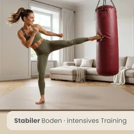 Eyepower Fitnessmatte 4er Set - 63x63cm Bodenschutzmatte Gym Matte Puzzlematte
