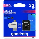 GoodRam M1A4 All in one 64 GB MicroSDXC UHS-I, 100 MB/s, 10 MB/s