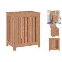 vidaXL Wäschebehälter 50x35x60 cm Massivholz Teak