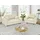 s-style möbel Sitzgarnitur, 3+2+1 Sigurd Beige, Chenille