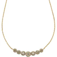 Fascination by Ellen K. Halskette 585/- Gold Zirkonia weiß Ketten Damen