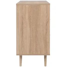 Finori Kommode Bali 80 x 80 x 40 cm Braun / Mehrfarbig