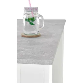 Stolkom Modesto Bartisch 115 x 103 x 50 cm Beton/Weiß