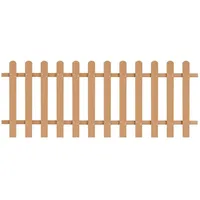 vidaXL Lattenzaun WPC 200 x 80 cm braun