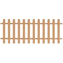 vidaXL Lattenzaun WPC 200 x 80 cm braun