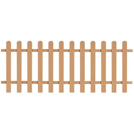 vidaXL Lattenzaun WPC 200 x 80 cm braun