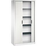 Californian Products CP Omnispace Rollladenschrank verkehrsweiß 4 Fachböden 100,0 x 42,0 x 198,0 cm